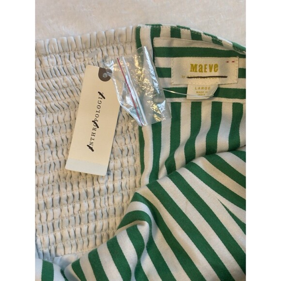 Anthropologie Maeve Fit & Flare Mini Dress Sz Lg Green - Picture 8 of 9